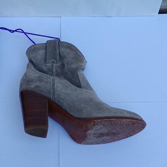 Frye Suede Booties Gray Size 6 - Picture 12 of 14